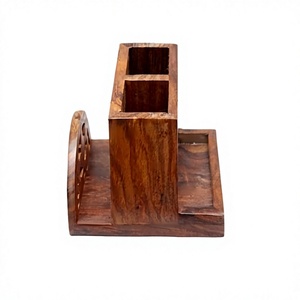 Porte-couverts en bois au design moderne, taille et forme personnalisées, ustensiles de cuisine de qualité supérieure - Product Image 1
