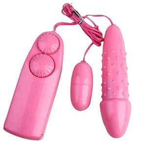 Hot Pink Vibrator für Frauen, Mini-Vibrations-Ei mit Doppel-Fernbedienung, Künstlicher <span class=keywords><strong>Penis</strong></span>, Erotikspielzeug für Erwachsene - Product Image 1