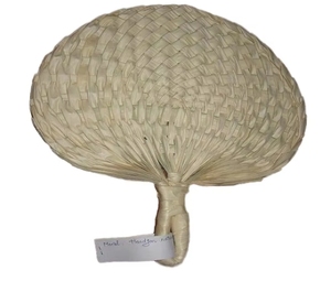 Fatingna Folk Art Style Summer Cooling Fan Handmade Bamboo Woven with Eco-Friendly Paint for Wedding or Home Decor
