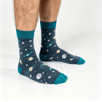Chaussettes personnalisées en coton pour hommes, femmes, garçons et filles, à motifs de dessins animés, de sport, habillées, de bureau, pour diabétiques et pour la randonnée