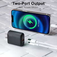 Accessoires mobiles tendance en gros : Chargeur rapide PD QC3.0 20W USB A Type C pour téléphone portable et adaptateur secteur pour ordinateur portable