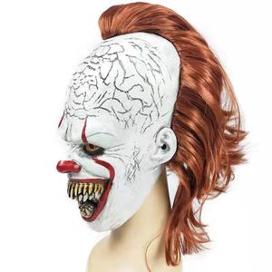 Accessoires de mascarade pour adultes d'Halloween Masque de <span class=keywords><strong>clown</strong></span> effrayant à tête complète avec dents de seau en latex souple pour accessoire d'horreur Cosplay - Product Image 3