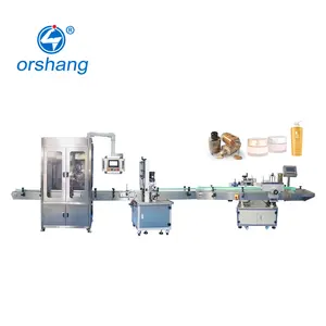 Electric Automatic Cosmetic Paste Shampoo Filling Capping Labeling Machine New Condition 2000-4000BPH Capacity PLC Core