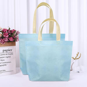 YU sacs en tissu Durable Non tissé personnalisés réutilisables Logo personnalisé vêtements chaussettes vin oreiller supermarché épicerie disponible - Product Image 4