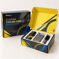Boîte d'expédition personnalisée écologique brillante pour le cyclisme, en carton ondulé avec impression UV