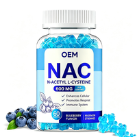 NAC N Acetyl L Cysteine 600mg Permen Kunyah Rasa Blueberry 60 Buah