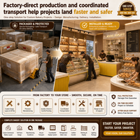 Vitrina para Pastelería, Exhibidor de Panadería, Estante para Exhibición de Pan, Vitrina para Pasteles, Mostrador de Café, Mostrador de Caja, Muebles Personalizados