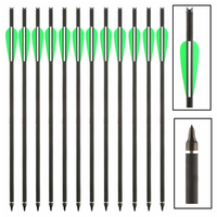Flèches de boulons en carbone hybrides de 16 à 22 pouces, 7.6mm x 8.8mm, prix et qualité compétitifs