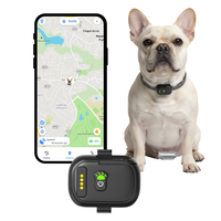 Mini traceur GPS 4G pour chien, anti-perte, géolocalisation, surveillance de la santé, collier, autonomie de la batterie > 20 heures, étanche IPX7, compatible Android/iOS