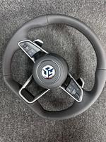 Volant en cuir pour VW Transporter T-roc Beetle Polo 6r Scirocco jetta tiguan T6 passat B6 B7 B8 up Amarok EOS Sport