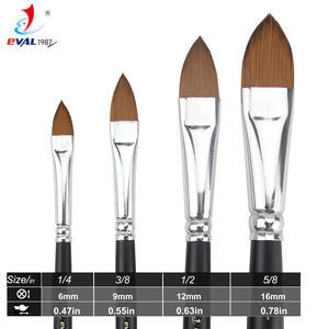 Yihuale – Lot de 4 pinceaux ovales pour aquarelle, type langue de chat, pour adultes, pour peinture florale et pétales, pour artistes - Product Image 6