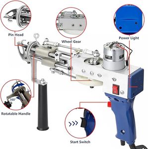 Qtools Shenzhen Kit Completo per Tufting per Principianti: <span class=keywords><strong>Tutto</strong></span> il Necessario per Iniziare a Realizzare Tappeti in un Unico Set, Include Pistola per Tufting 2 in 1 - Product Image 2