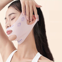 Bandage Souple V-face Anti Double Menton, Masque de Sommeil Amincissant la Ligne V, Ceinture de Lifting Facial en Gros