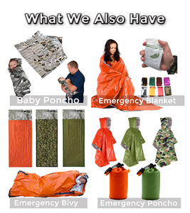 Manta de supervivencia para senderismo al aire libre, condiciones climáticas extremas, película de aluminio para uso de emergencia - Product Image 6