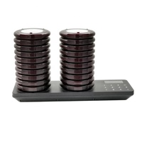 Café 20 Pièces Buzzers Serveuse Appel Invité Beeper Sans Fil Serveur Système de Pagination Mini Vibrant Coaster Téléavertisseurs pour Restaurant