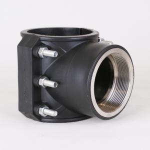 Collier de serrage en HDPE de 110 mm PN6 pour tuyaux, raccord de fixation pour systèmes d'alimentation en eau et d'évacuation - Product Image 2