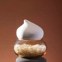 Boîte de purification en pierre naturelle, quartz clair, copeaux de citrine, verre de gypse, mini gourde, ornement jaune pour la recharge des cristaux