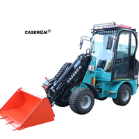 TL09 Mini Teleskoplader 2100kg Betriebsgewicht 1000kg Nennlast 0,3cbm Schaufel Kubota-Motor Kompakter Radlader