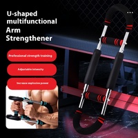 Entraîneur musculaire de bras en forme de U en métal réglable barre d'exercice intérieure à domicile pour les muscles de la poitrine poignées de fitness transfrontalières