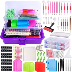 582 Pcs 5D Diamond Painting Tools Kits Storage Case Pen Animal Nude Landscape Customized For Sale Low Moq