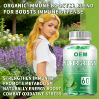 Bonbons gélifiés à la vitamine Super Greens en marque privée pour adultes - Complément alimentaire quotidien de légumes verts