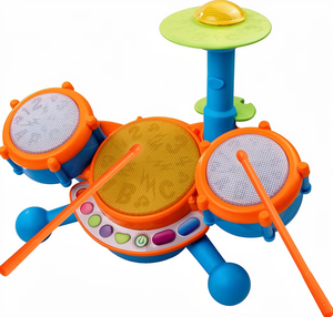 Chengji Jouet de batterie <span class=keywords><strong>jazz</strong></span> multifonctionnel pour tout-petits, instrument de musique interactif en plastique, orgue électronique, ensemble de batterie, jouet musical - Product Image 4