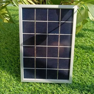 China B2B Wholesale Customize Mini Mono Glass Laminated Framed Solar Panel Outdoor 6 Volt Monocrystalline PV Solar Panels 6v 2w
