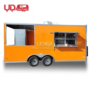 Moving Restaurant Food Cart Kitchen Dining Mall Popcorn Pizza Kiosk Catering Truck concessione Trailer in vendita