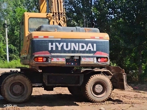 Excavatrice Hyundai 210W-9 d'occasion, 21 tonnes, neuve, avec pompe à engrenages et roulement pour pelle sur pneus - Product Image 3