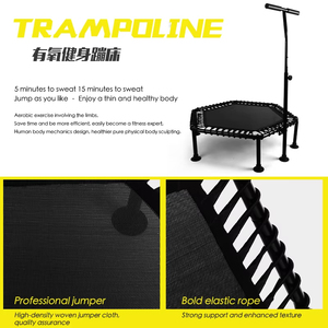<span class=keywords><strong>Trampoline</strong></span> de <span class=keywords><strong>fitness</strong></span> pliable en gros, fournisseur de mini-trampolines, <span class=keywords><strong>trampoline</strong></span> d'exercice intérieur avec poignée réglable - Product Image 5