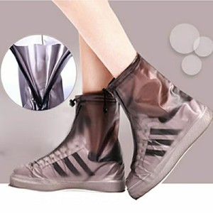 Vente en gros de couvre-chaussures imperméables de taille moyenne, épais, antidérapants, résistants à l'usure, avec fermeture éclair étanche, pour hommes et femmes - Product Image 2