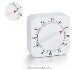 60 Minutes Kitchen <strong>Timer</strong> Count Down Alarm Reminder White Square Mechanical <strong>Timer</strong> for Kitchen - Product Image 6
