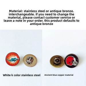 Nouvelle broche sportive européenne et américaine, épinglette style football américain, badge décoratif pour fans, vente en gros - Product Image 3