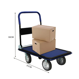 सस्ते skidproof पहियों कीमत धातु भारी शुल्क मंच ट्राली हाथ ट्रक के लिए भारी चीजें - Product Image 3