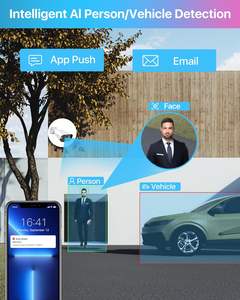 Système de caméra de sécurité PoE 16 canaux 4K H.265 8MP NVR 4TB HDD Enregistrement 24/7 8x Caméras IP 5MP Intérieur/Extérieur Détection humaine - Product Image 2