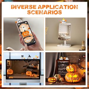 Ghostees Bí Ẩn Điện Thoại Budd Halloween Trang Trí Phụ Kiện Ma Mù Hộp Trang Trí Di Động Mặt Dây Chuyền - Product Image 3