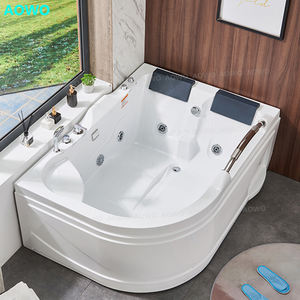 Baignoires à remous, jacuzzis à massage double <span class=keywords><strong>avec</strong></span> main courante, jacuzzis en fibre <span class=keywords><strong>de</strong></span> verre pour l'extérieur, bain à remous à jets d'eau - Product Image 1
