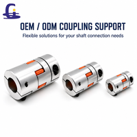 Accouplement flexible à mâchoires en aluminium à couple élevé, type à serrage, pour moteur servo CNC, moteur pas à pas et vis à billes, en stock