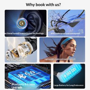 Nouveauté, vente flash, X57, véritable conduction osseuse pour écouteurs, autonomie ultra-longue, étanche IPX5, son stéréo, sport - Product Image 3