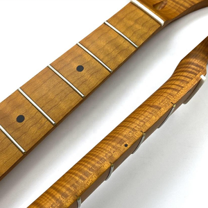 Guitarra TL con Mástil de Arce Flameado Tostado de 25.5 Pulgadas con Acabado Nitro Personalizado y Diapasón de Arce - Product Image 3