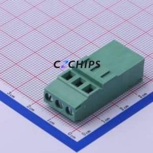 JL500HH-50003G01 Screw Terminal Block Through hole Component (THT),P=5mm Connector 1x3P 5mm Green Through Hole - Product Image 1