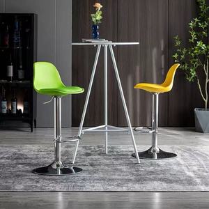 Taburetes de Bar Altos de Metal de Lujo Nórdico Moderno, Muebles de <span class=keywords><strong>Cocina</strong></span> Contemporáneos para el Hogar, Silla de Bar para <span class=keywords><strong>Mesa</strong></span> - Product Image 5