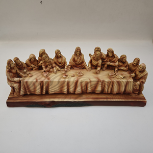 Escultura Decorativa de Resina de Jesús, <span class=keywords><strong>La</strong></span> Última <span class=keywords><strong>Cena</strong></span>, Adorno Católico de Navidad, Decoración de Pascua y Bautizo - Product Image 4
