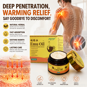 Pommade à l'huile d'ému naturelle à base de plantes, chaleur longue durée, soulagement des douleurs musculaires, crème pour les personnes âgées, les employés de bureau, les sportifs, soin du corps - Product Image 5