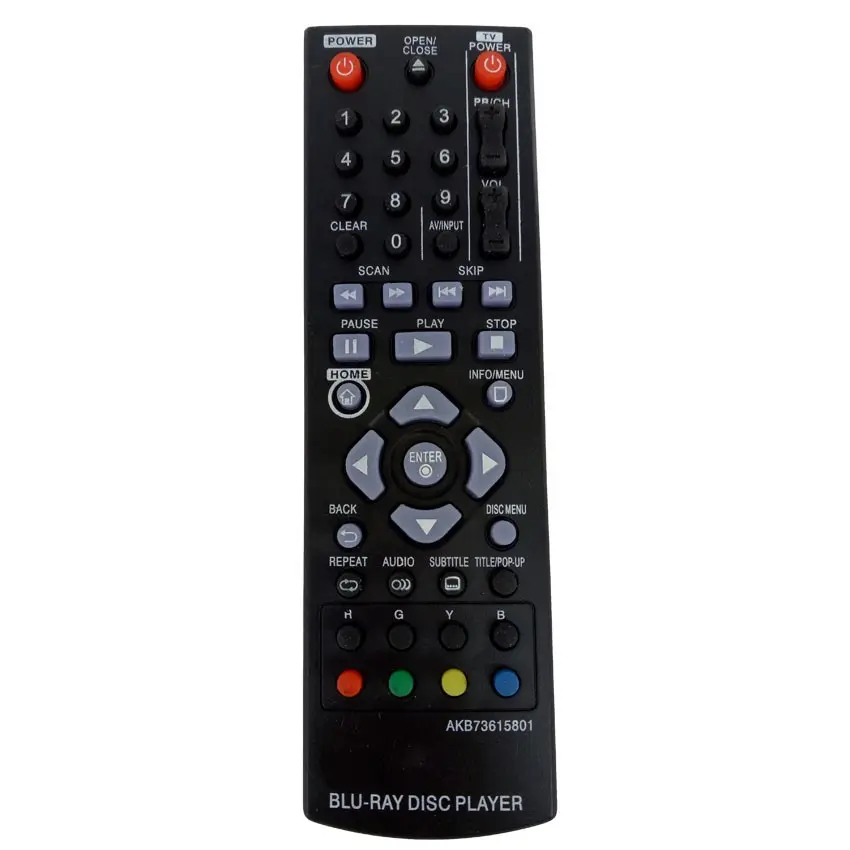 Controle remoto genérico, controle remoto para lg blu-ray dvd player bp220 bp320 200 bp325w dvd