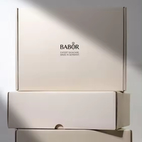 Boîtes d'expédition en carton recyclable pour cadeaux, vêtements, maquillage, emballage, impression dorée sur carton ondulé, ensemble de pots en plastique, ensemble matcha
