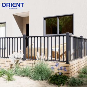Clôture de jardin extérieure en <span class=keywords><strong>aluminium</strong></span> : <span class=keywords><strong>prix</strong></span>, poteaux et panneaux à lattes horizontales pour une intimité optimale - Product Image 3