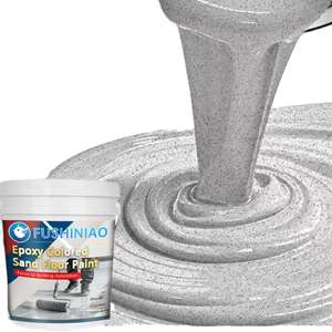 17-Farben Sand-Epoxidharz Flüssige Bodenbeschichtung Farbiger Quarz Laborstein-Beschichtung Pinsel Hochfeste 100% Volumen-Feststoffbeschichtung - Product Image 3