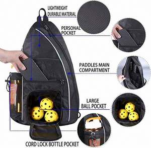 Échantillon gratuit Sac bandoulière multifonctionnel réversible pour le sport de plein air, sac à raquette de pickleball, pickleball de plein air pour - Product Image 4