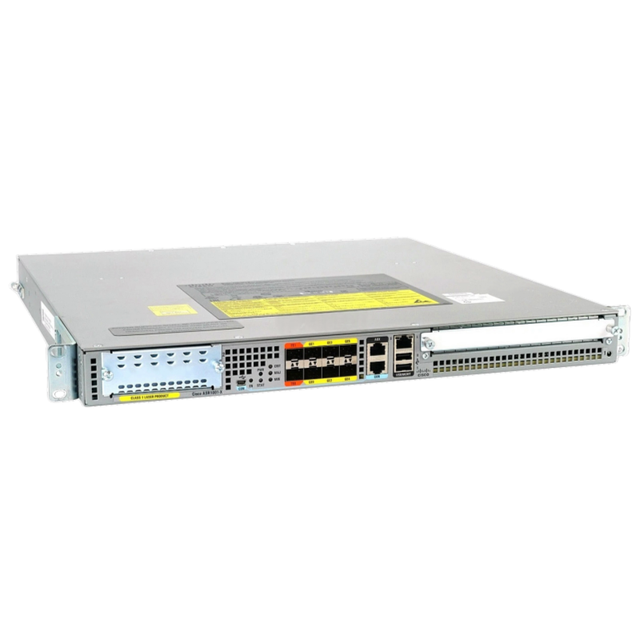 ASR1001-X Is a 1RU Rack Mounted Router in the ASR1000 Series, with 6 SFP Optical Ports and 2 Built-in 10GE Optical Ports